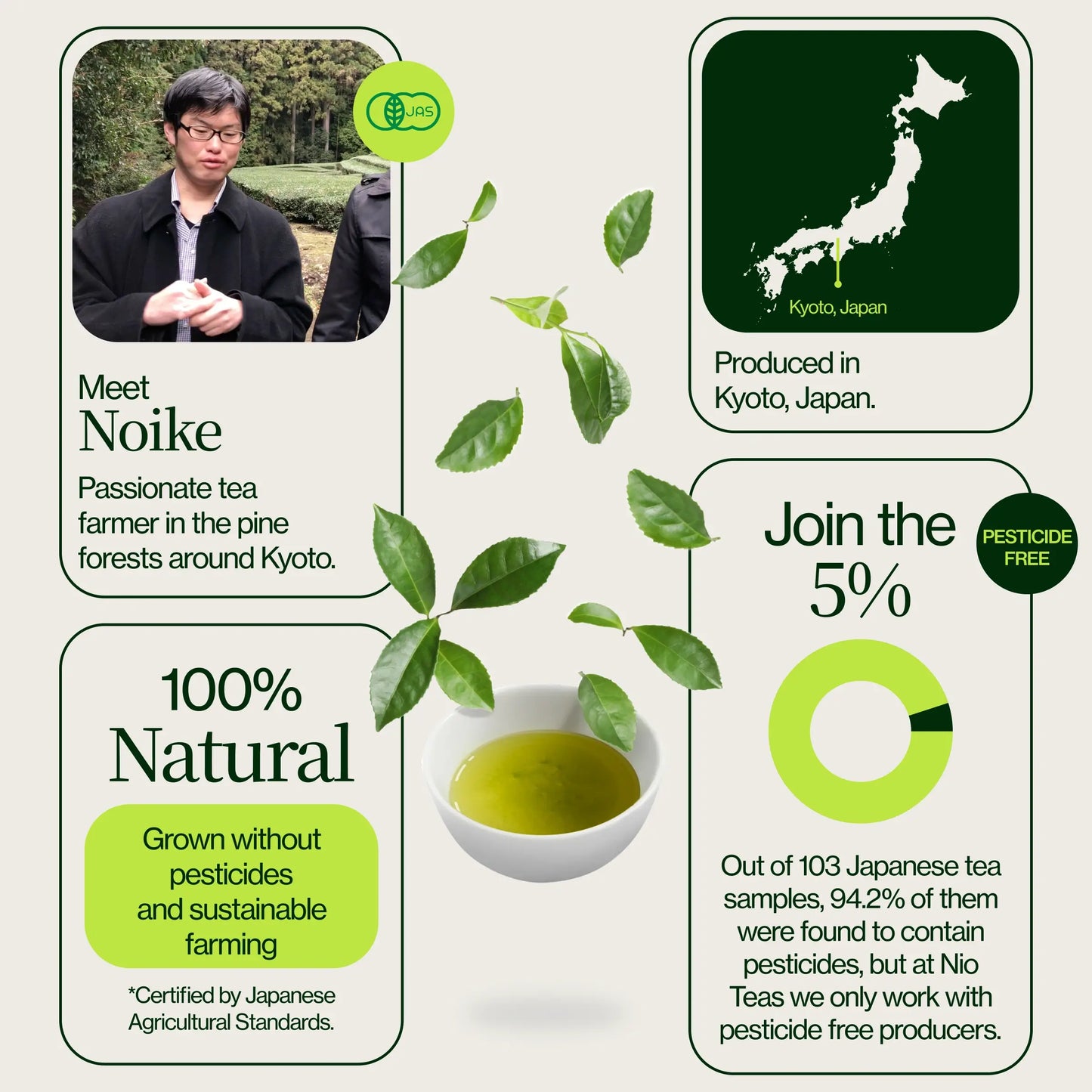 Thé Vert Torréfié Hojicha Noike